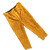 定制加厚牛皮电焊工防护工作裤耐磨防火烫隔热阻燃烧焊劳保用品裤 黄色里衬 M