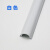 PVC明装线槽木纹色铝合金线槽弧形地线槽耐踩网络地板走线压线槽 白色(自带背胶) PVC款 一米长度(每根) x 3号(放3根网线)