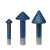 锐刻数控石材雕刻刀双层复合钎焊金刚石蘑菇头V型墓碑刻大字刀具 钎焊平底刀（6-4-8）