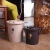 茶桶茶叶过滤桶塑料茶道茶水桶废水桶泡茶垃圾桶茶具配件茶渣桶 2025咖啡色（10升）