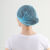 GJXBP一次性帽子厨房餐饮车间工作帽防尘透气无纺布条形帽加厚头套 常规19寸蓝色20个