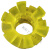ONEVAN梅花联轴器 橡胶牛筋六角缓冲垫 电机水泵对轮圈垫 外径Φ50(10个)