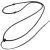 玉佩吊坠挂绳黑色项链绳翡翠貔貅高端手工编织黑绳男女款挂件绳子 黑色1.3mm
