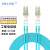 EB-LINK  万兆铠装光纤跳线工程电信级60米LC-LC双芯10G多模OM3双工防鼠咬金属钢丝抗压抗拉尾纤