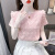 樊枫正肩短袖t恤女装夏装新款夏季小个子雪纺上衣漂亮洋派小衫 粉红色 XXS