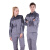 斯卡地尔（Scotoria）夏季工作服套装 分体式长袖工装舒适高棉 CVC1401 双灰色 M