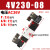 电磁控制阀4v230c-08三位五通4v230气阀24v电子阀220v气动电磁阀 4V230C-08 线圈电压：AC36V 三位五通