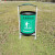 JGGYK环保型铁皮垃圾桶果皮箱 单桶配镀锌板内胆-绿色