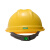 梅思安/MSA V-Gard-500 PE豪华型一指键帽衬V型有孔安全帽施工建筑工地防撞男女头盔黄色 1顶装 企业专享