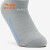 安踏儿童袜子男童短袜子2023年夏季新款休闲透气舒适运动袜 灰色-3 XL  建议10岁以上