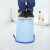大号无盖厨房卧室客厅卫生间家用垃圾桶小号创意桌面桌上塑料纸篓 浅蓝10L(小号)
