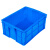 工创优品 塑料周转箱加厚PE物流箱五金零件盒塑料收纳整理储物箱 蓝色530mm*385mm*230mm