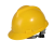 建筑工人帽子国标加厚透气ABS头盔男定制工程防护头帽 V型防护088经济款-黄
