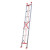 梯子哥伸缩直梯铝合金工程梯加固单面  5米特厚款3mm升4.6米收2.7米