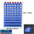 仓库螺丝收纳盒零件盒工具收纳箱物料盒仓储货架箱子零件柜元件盒 250*220*120(一箱24个装)蓝色