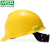 梅思安免费印字 梅思安ABS安全帽工地男国标加厚建筑工程领导定制LOGO 黄色 标准型PE超爱戴