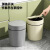 铸固 按压垃圾桶 轻奢ins风 高颜值大容量客厅厨房卫生间现代卧室垃圾桶 灰色