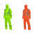 安大叔D763/C890反光雨衣3M视觉丽D012/C001替代款PVC防水涂层 荧光橙 XXXXL