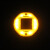 定制太阳能圆形塑料道钉10LED货车追尾防雾警示灯 船用防水夜间闪 黄色-闪烁10LED灯