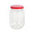 白骏创罐头瓶玻璃空瓶耐高温带盖瓶可蒸煮收纳分装密封罐 透明圆瓶500毫升4只带铁盖 试用