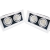 定制led射灯双头筒灯cob斗胆灯单头三头嵌入式商用方形格栅豆胆天 银壳 COB单头5W斗胆灯  孔10CM(