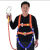 五点式安全带防坠落耐磨高空作业户外安全绳套装电工空调安装专用 欧式单大钩3米