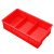 和一可塑 HY04 塑料分格箱 收纳盒分隔式零件盒 螺丝配件五金工具箱 小号3格红