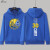 金州勇士队卫衣库里联名新logo30号汤普森11美式篮球连帽外套 蓝色 款式C库里30蓝 薄款无绒L165170125斤下