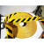 地胶贴耐磨橡胶 5S反光车位线胶带划线 自粘定制黑黄警示标识防滑 黄黑光面10cm*33m