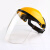 适用于电焊面罩透明焊工眼镜焊帽子头戴式面具全脸护脸部男防护镜 黄顶白色