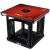居天下 烤火炉家用正方形电暖桌80取暖桌省电多功能炉电烤炉烤火桌电火炉暖脚取暖烤火器八面遥控电炉子 八面普通款--黑底座+80*80CM面板--红色
