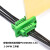 穿墙式免焊式接线端子15EDGWC-3.81mm 2-24P对插面板固定绿色端子 19P整套【1只】