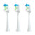 优选原装吉登电动牙刷头JIDENGJD-517/S 519 A201 KT5S儿童牙刷刷头 白色型3支 塑料轴 jd-517/517s/ 3支