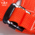 宏建 HJ 三点式作业安全带 区域限制施工户外工人丙纶安全绳橘红色 2米 单小钩