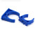 联塑蓝色PVC  塑料 UPVC管夹 U型 马鞍 鞍型管夹 管扣 32mm