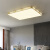 千电新中式全铜吸顶灯长方形客厅灯LED卧室方形餐厅书房卧室灯具 D8023/小圆