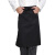 金诗洛 KSL159 厨师围裙 半身围裙工作酒店餐饮服餐厅围裙 黑白格