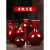 瑾瀚瓷轩景德镇陶瓷中国红朗红釉陶瓷花瓶手工仿古色釉瓷器花瓶摆件 中国红梅瓶(无底座)