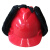安美尚（ams）ABS明盾安全帽+防寒棉内胆 1顶 红色 