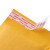 玛仕福 黄色牛皮纸气泡袋服装包装袋气泡膜加厚快递泡沫袋气泡信封袋20*25+4cm(100个)