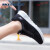 斯凯奇（Skechers）女鞋夏季运动鞋子女新款时尚绑带健步鞋透气网面舒适跑步鞋休闲鞋 黑色/白 35