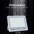 钧亚太阳能照明灯户外庭院灯家用LED投光灯超亮大功率室外防水路灯 200W+5米线+照明约50平方