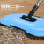 扫地机手推扫地机吸尘器家用扫把扫帚平板扫把多功能组合扫把拖把 扫拖一体机天空蓝共2块布