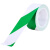 RFSZ 绿白PVC警示胶带 地标线斑马线胶带定位 安全警戒线隔离带 100mm宽*33米