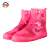 上海牌 618 雨鞋套 防雨防水鞋套 男女雨靴 儿童水鞋 雨天户外防滑透明鞋套 粉色 32/33(偏大一码)