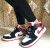 耐克（NIKE）女鞋新款 Air Jordan 1  AJ1 乔1运动休闲鞋篮球鞋板鞋 554725-607 小黑脚趾 圣诞配色 37.5