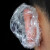 冰禹一次性耳套罩 塑料防水耳朵防护耳罩 200只装透明白色 BH-452