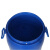 博雷奇工业级抱箍法兰桶手提塑料桶 广口带铁箍法兰桶 200L(新料) 法兰桶