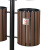 南 GPX-95B 烤漆分类环保垃圾桶 咖啡色 户外垃圾桶户外环保垃圾桶烟灰桶广场小区公园环保垃圾桶