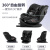 HBR虎贝尔S360儿童安全座椅0-7-9岁车载isofix360度旋转婴儿宝宝 S360-黑色